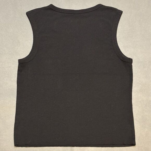 RollingStone Black Cropped Crop Top Tank Top Size XS Rolling Stone - Picture 6 of 6